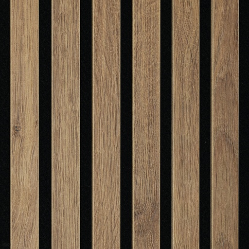 [MAS7031]  Acoustic Sense Eik terra bruin 7031 - Paneelmaat 2600 x 330 mm. Pak = 2 panelen