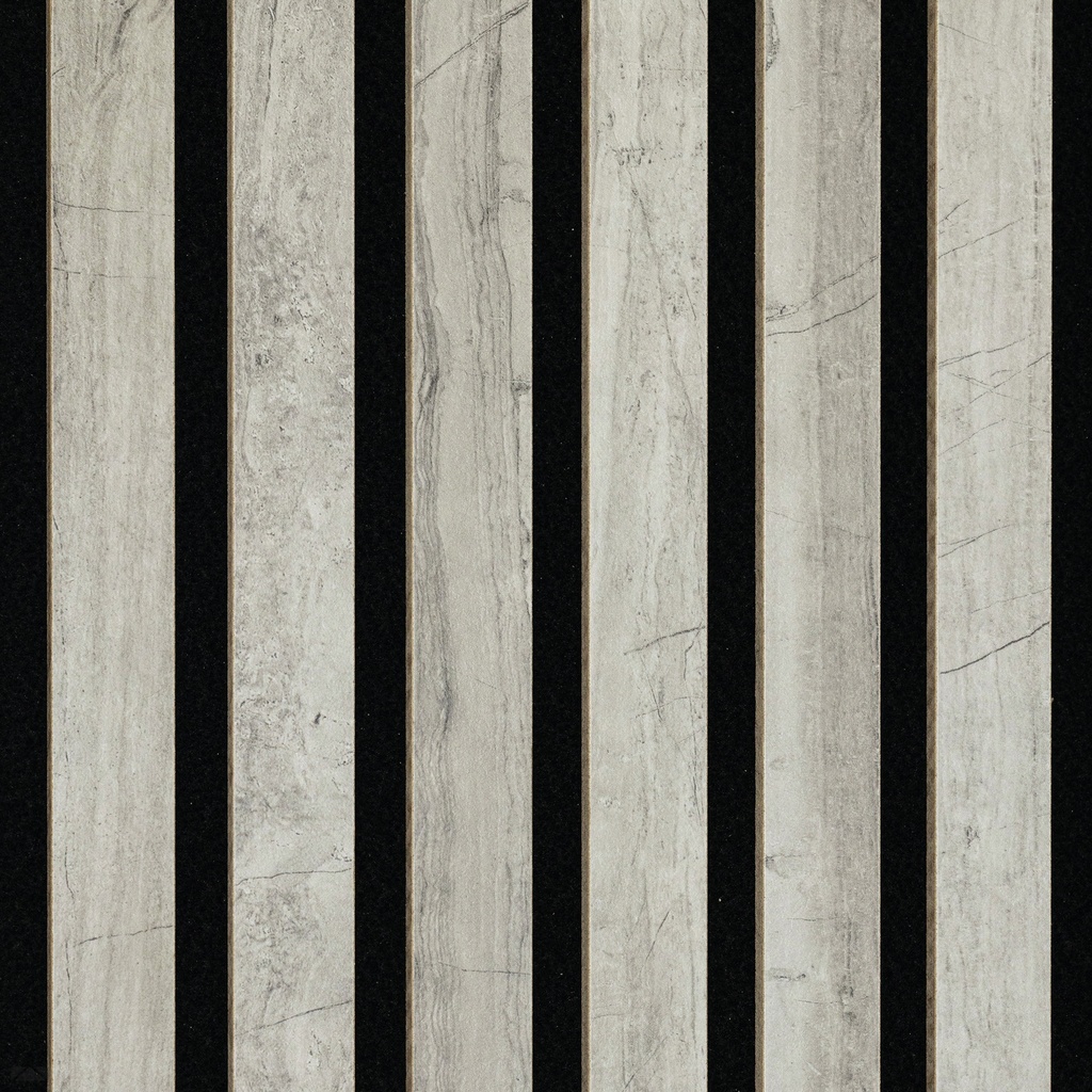  Acoustic Sense Gravel Stone 7035- Paneelmaat 2600 x 330 mm. Pak = 2 panelen